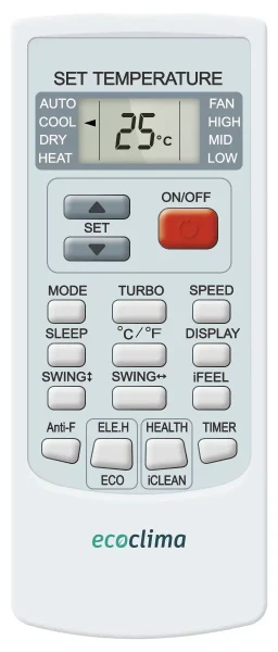 Настенный кондиционер Ecoclima ECW-AX07/FB-4R1/EC-AX07/F-4R1