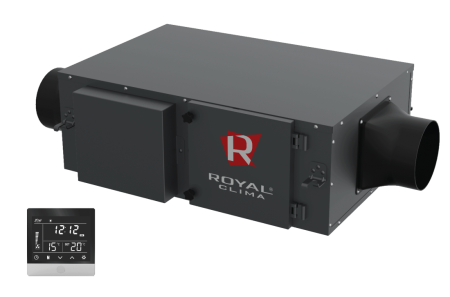 Компактная приточная установка ROYAL CLIMA RCV-500 + EH-1700 VENTO