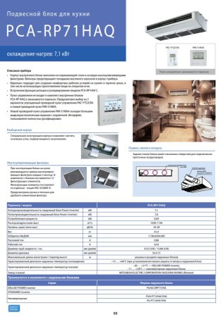 Mitsubishi Electric PCA-RP71HAQ (MR. SLIM) (внутренний блок)