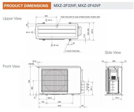Mitsubishi Electric MXZ-2F42VF