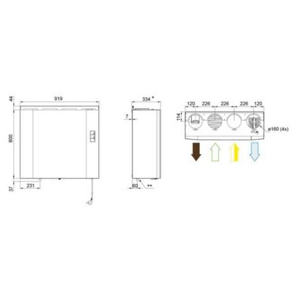 Systemair VX 400 EV R